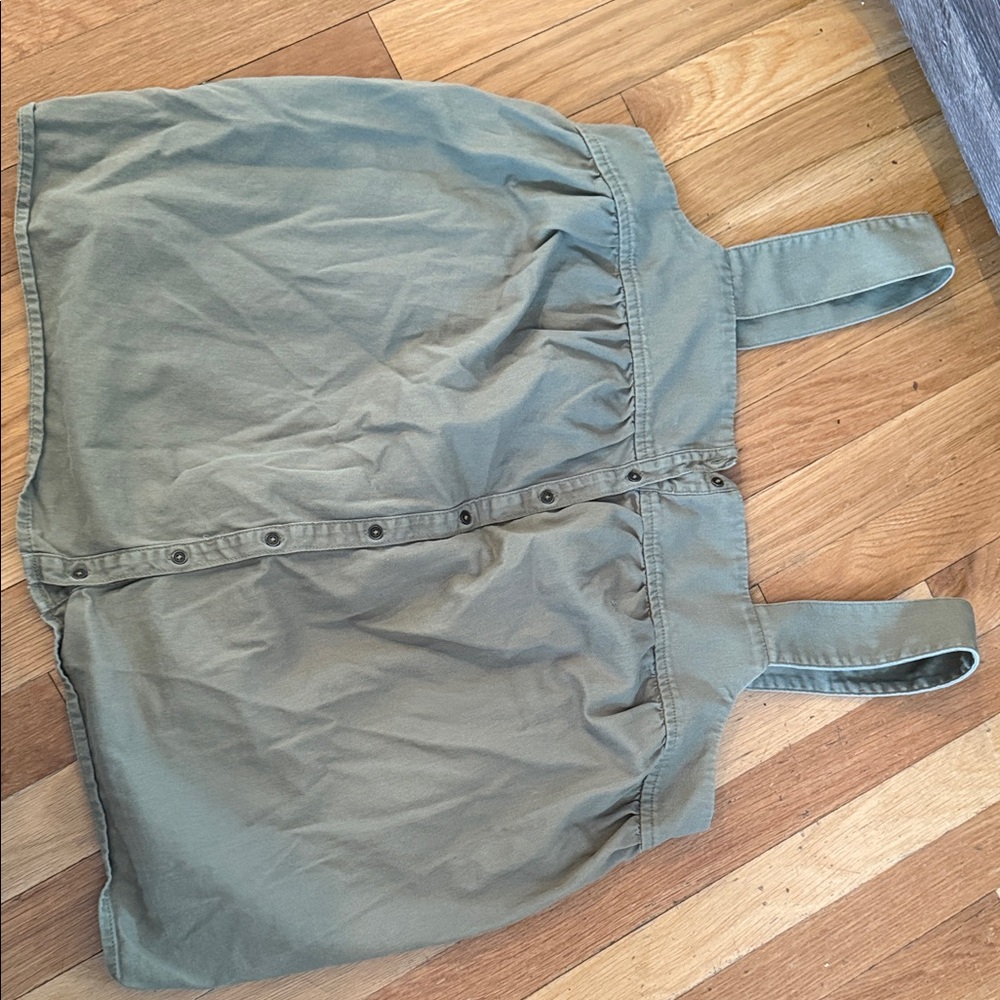 Old Navy Olive Green Button-Front Tank Top